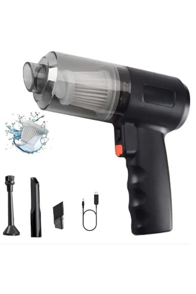 EMATTERIO Aspirator portabil fără fir pentru casă și mașină, USB, funcții aspirare + sufla, filtru HEPA