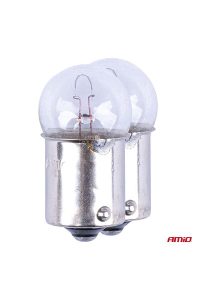JollyMag Set of 2 halogen bulbs, R10W socket, BA15s, 12V power supply
