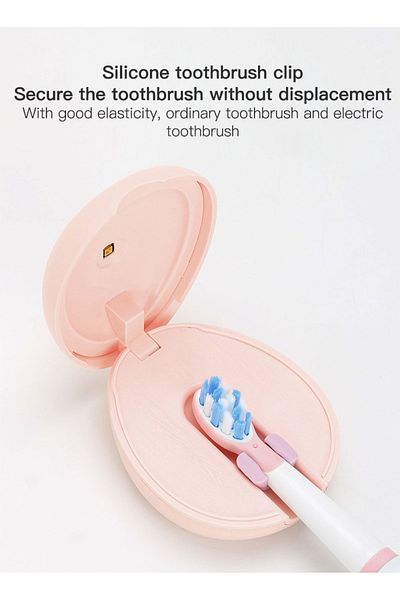 sharpdo Toothbrush Sanitizer, UVC Toothbrush Sterilizer Covers with Holder