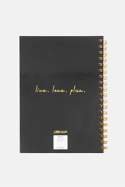 Carpe Diem B5 Spiral Hardcover Notebook, Multicolor