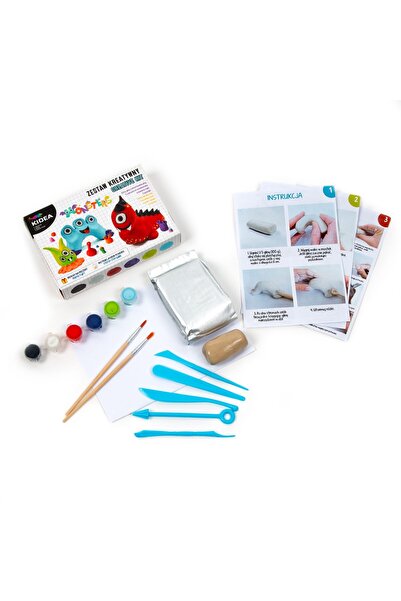 JollyMag Σετ δημιουργικού, Kidea, Πολύχρωμο, Τέρατα από πλαστελίνη, GSZPKA