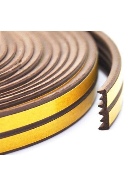 JollyMag Set 2 buc, Banda autoadeziva pentru etansarea usilor si ferestrelor, Profil E, 9mm x 4mm