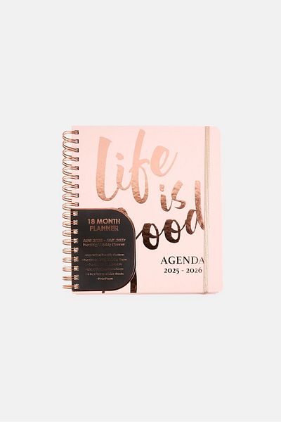 Votum 18 Month Life Is Good Agenda Journal 2025-2026