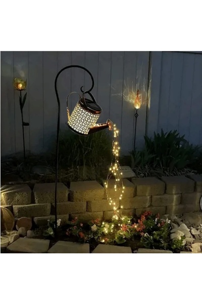 EMATTEIRO Lampa Solara Decorativa 40 LED, Design Stropitoare de Gradina, pentru Terasa si Balcon