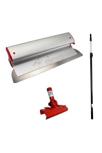 JollyMag Professional trowel set, aluminum, stainless steel blade, 125 cm x 0...