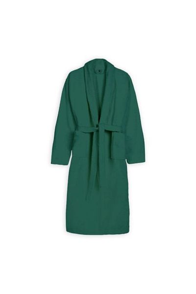 Ralex Bathrobe and SPA Hotel with Kimono Collar Velour 100% Cotton, unisex L-XL, 420 gr/sqm, Green
