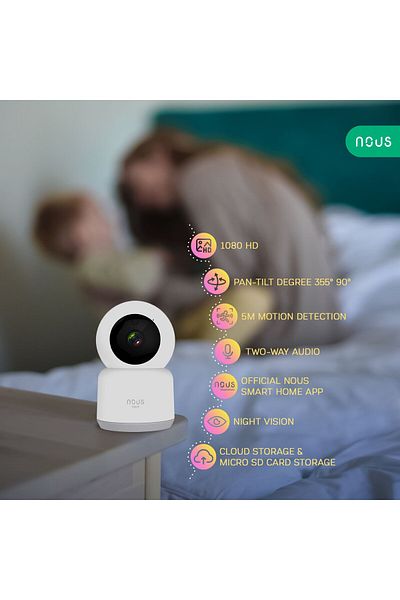 Nous Camera de supraveghere IP WIFI W2 Smart, Interior