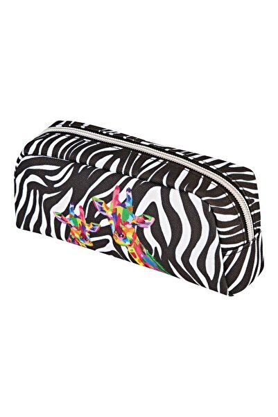 Herlitz Penar Etui, Culoare Multicoloră, Material Textil, Motiv Wild Neon, Dimensiuni 19,5x6,5x9,5cm