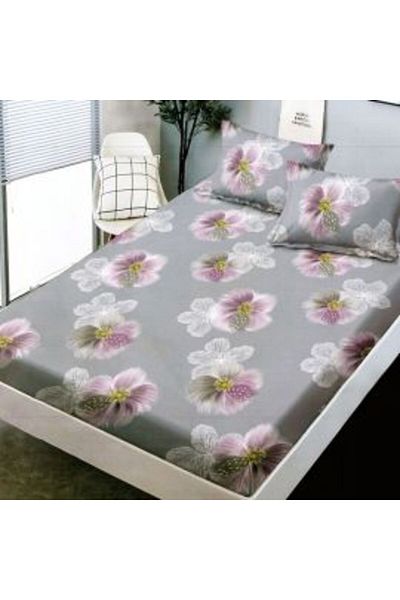 Ralex Set Sheet Finet + 2 Pillowcases for Mattress 180 x 200 cm, Floral Print, HF 2 FP 87