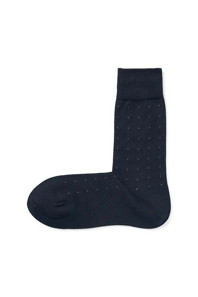 Muji Right Angle Business Socks, Dot Pattern