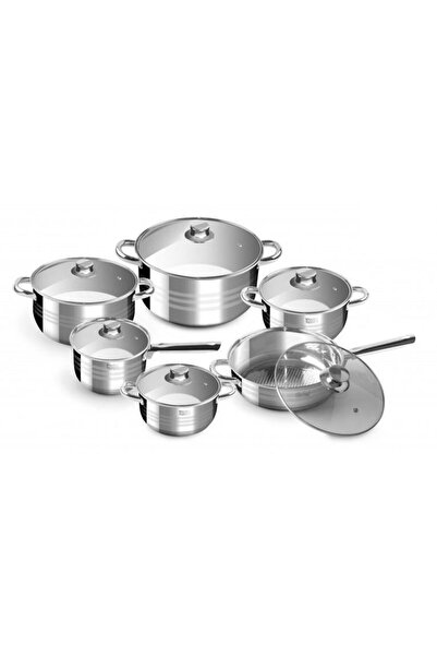 JollyMag Set oale cu capac, inox, 12 piese, Perfect Home Diamond