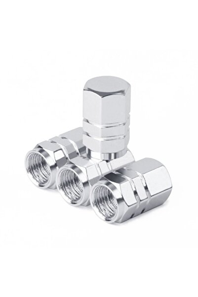 JollyMag Sada 4 ozdobných šestihranných krytek na ventilky automobilů, hliník...