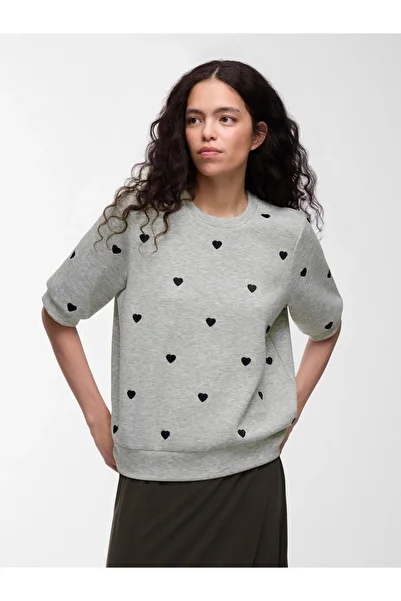 VILA Sweatshirt VISIF Kurzärmeliges