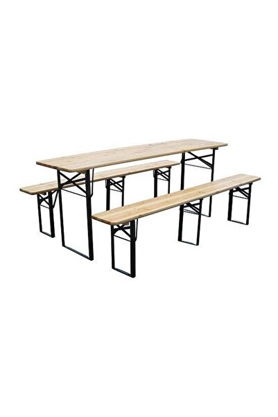 JollyMag Set mobilier gradina/terasa, pliabil, 1 masa, 2 banci, 175 cm, Dortmund