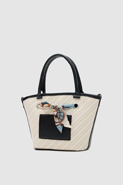 Shule Bags Modena Hand and Shoulder Bag with Shawl Accessory Black