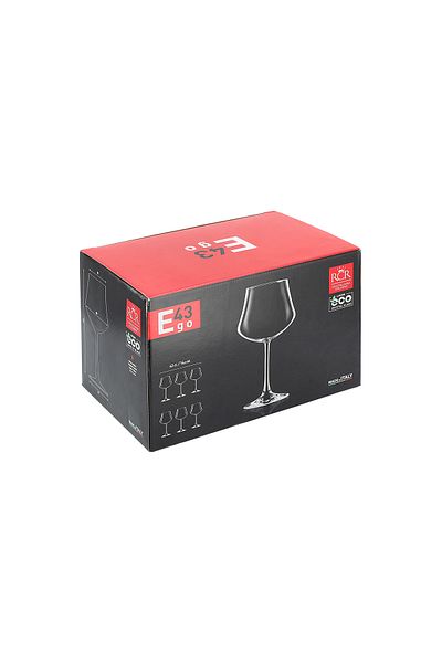 RCR transparent crystal goblets 6 pcs