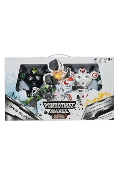 Welora Battle set with 2 robots, Welora, with remote control, lights and sounds, 54x10.5x30.5cm, white-blac