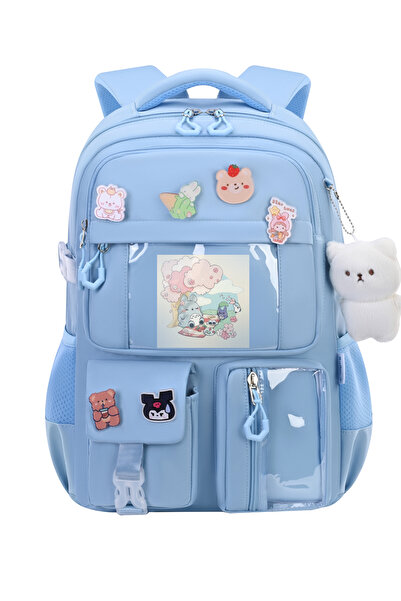 Roomys Kawaii Plus Yeni Sezon Üst Kalite Kore Tipi Aksesuarlı Sırt Çantası Okul Çantası