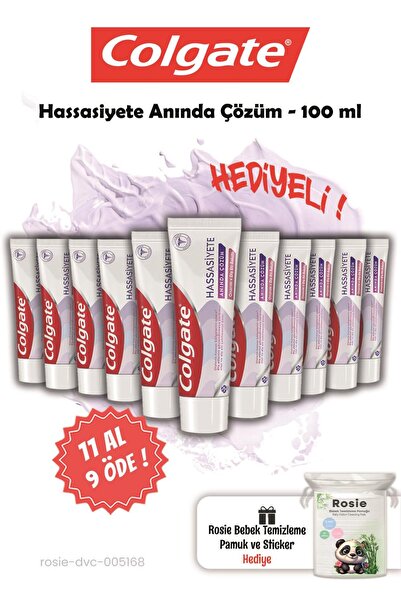 Colgate 100 ml 11 AL 9 ÖDE Hassasiyete Anında Çözüm ve Rosie Hediye