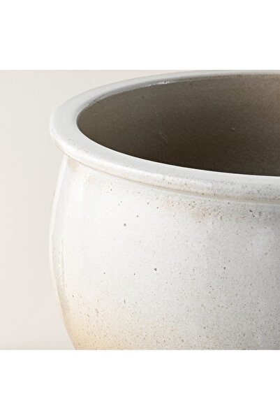 homez Ceramic Planter, Grey 38*38*33Cm