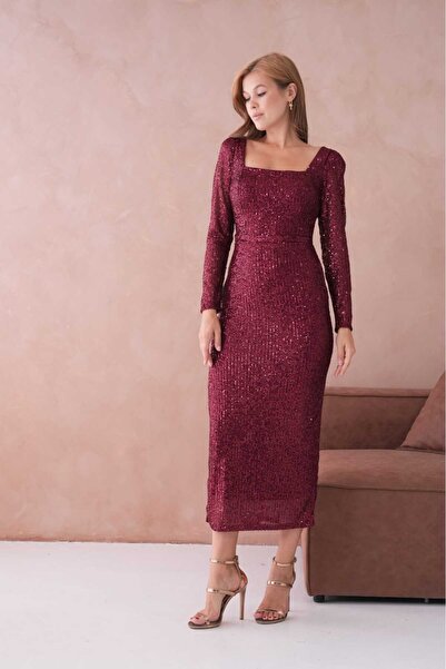 CİXAPLE Βραδινό φόρεμα με παγιέτες