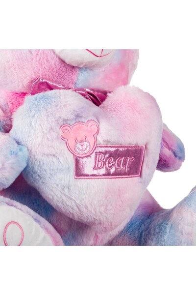 OEM Pink Plush Teddy with Pink Heart Foil 43x35x45cm