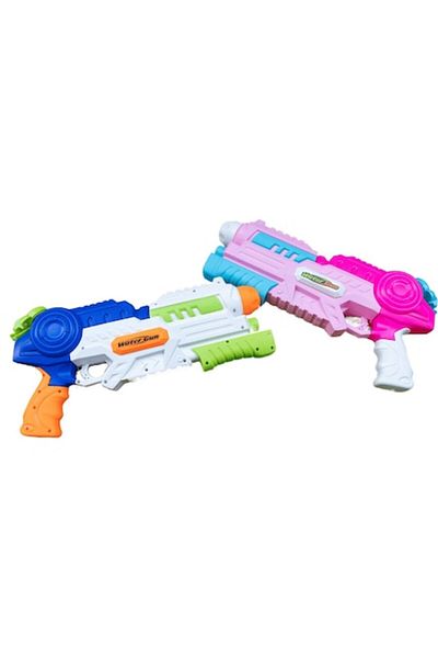 OEM Set 2 Water Pistols for Children, 1000 ml Tank, for Pool/Beach, 6+, Pink + Blue