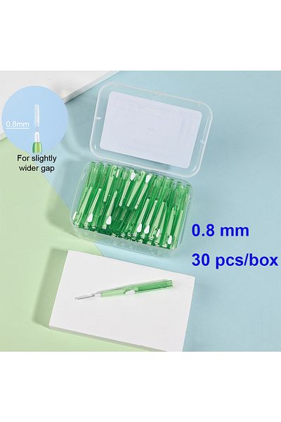 Choice5 30 green 30pcs/box Interdental Brush Teeth Cleaning Orthodontics Oral Care Toothpick Dental Tool Flo