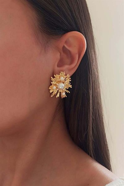 By Zeyna Aksesuar Women's Vip Series Special Design Earrings