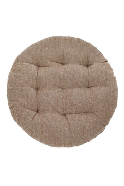 OEM Perna scaun, rotunda, bumbac, maro, 38x5cm