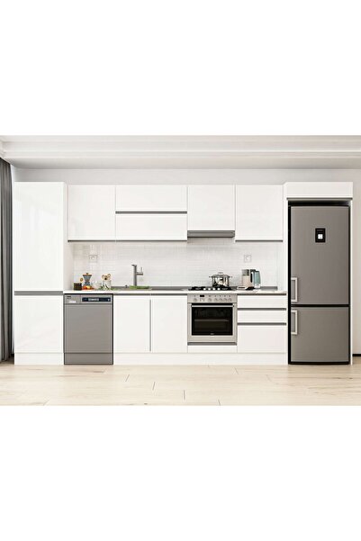 Alvinka 400X222 Cm High Gloss Mutfak Dolabı Mbb-E80B60S60-1 High Gloss | Beya...