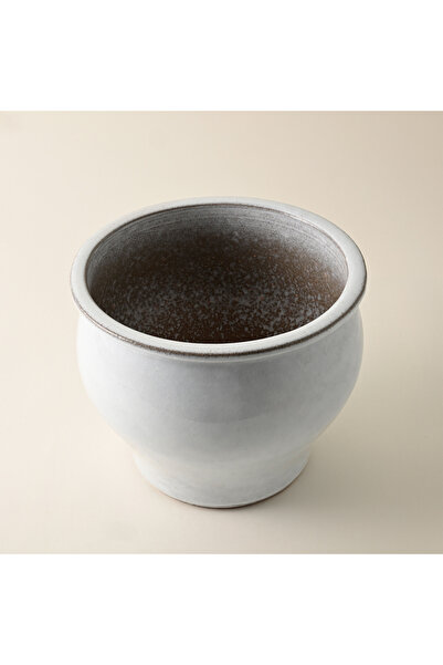 homez ceramic planter, off white 28*28*22cm