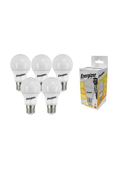 Energizer Set 5 becuri LED GLS Energizer, E27, 1050 lm, lumină caldă, 12 W, echivalent cu 75 W, 3000K, clasă energetică