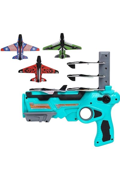 OEM Toy Gun Set, Jet Launcher, Turquoise