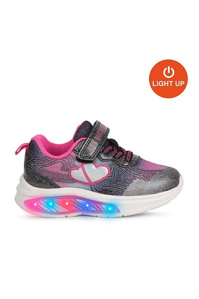 BUCKHEAD Children's Lighted Leather Daily Shoes Buck3042 Nina