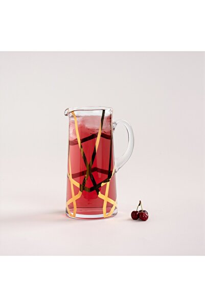 LA MESA إبريق زجاجي من قطعة واحدة باللون الذهبي العربي