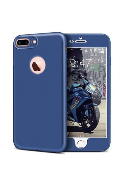 Danex Husa Huawei P10 Plus Full Silicone 360 Albastru + Folie de protectie