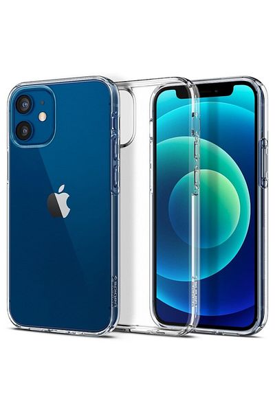 OEM High Protection Case for iPhone 12 mini, Precision Fit, B2723, Thermoresistant Plastic, Crystal Clea