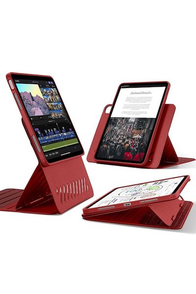 Rao Husa compatibila cu iPad Air 4 2020/Air 5 2022/Air 11 2024, Shift Magnetic, T29, Plastic, Crazy Red