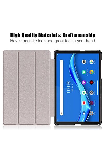 Bibilel Protective case compatible with Lenovo Tab M10 Plus Gen 3 TB-125F/TB-128F, Microfiber, FoldPro T445,