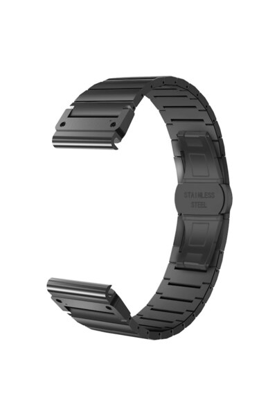 Danex Compatible Band for Instinct 2S / Approach S70 42mm / Fenix 7S Pro, Stainless Steel, Deep Dark