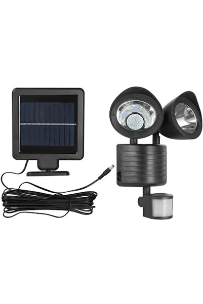LEIBOO Set of 2 Solar Garden Lanterns with Motion Sensor, 22 LEDs, 333 lm, 1.2 W, Cool White
