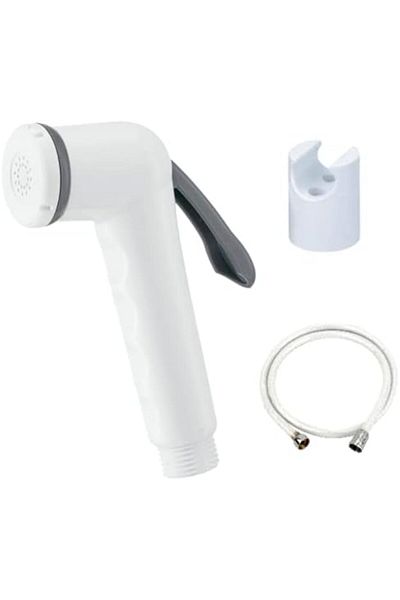 Geneic Shattaf Set White (Including the Rope) Cleaning Toilet and Bathroom Pressure Tap Can Be A