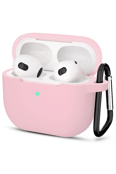 SOL Protective Case for Apple AirPods 3, Protect, O37, Silicone, Soft Rose