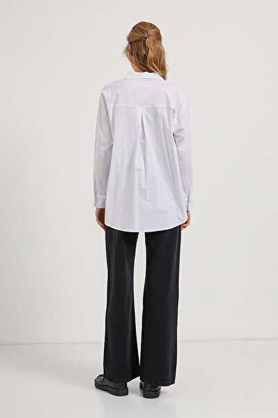 Arma Life Γυναικείο Μακρυμάνικο Λευκό Πουκάμισο με Κέντημα Αρκουδάκι