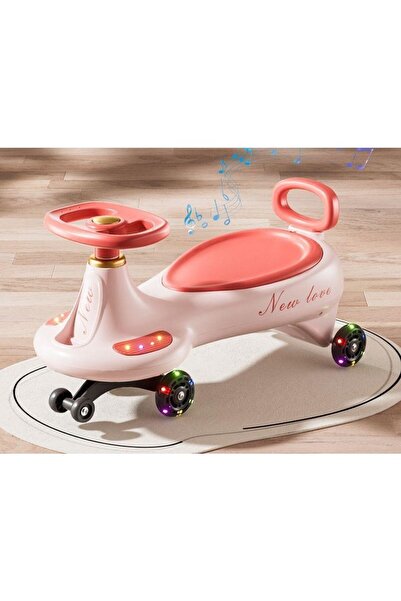 Flippy Mașină, Rabatabilă, Rotație 360 de grade, Anti-răsturnare, Roți silențioase, Împinge, Roz