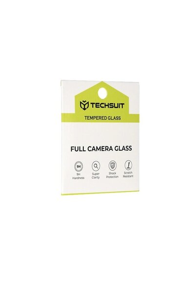 Techsuit Full Camera Glass for Huawei Pura 70 Ultra, D45, Tempered Glass, Black