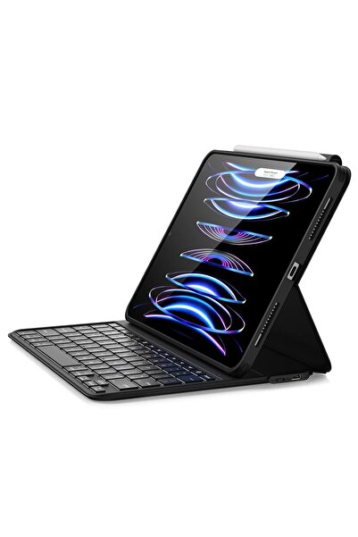 ESR Husă pentru iPad Air 4/5 2020/2022/iPad Pro 11 2018/2020/2021/2022, Ascend Keyboard Lite, X647, Negru