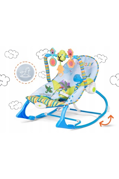 İSP Balansoar si scaun 3 in 1 pentru bebelusi si copii "ROCKER LikeSmart" 0-18kg cu sunete si vibrat