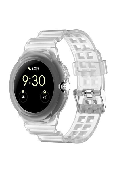 SOL Curea de ceas pentru Google Pixel Watch/Watch 2/Watch 3 41mm, SOL, L50, silicon, transparentă